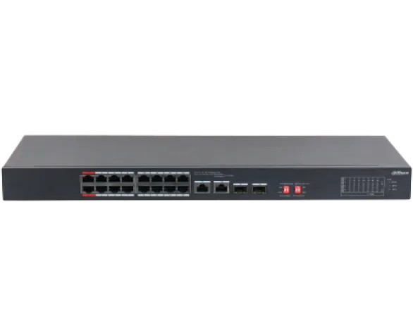 18-Port Unmanaged Desktop Switch with 16-Port PoE ( DH-S3218-16ET-135 )